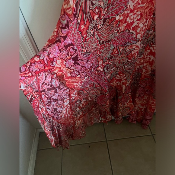 Free people maxi dress with ruffle slit - Picture 2 of 3